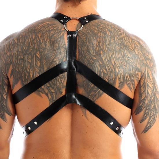 Chest Harness Punk Costume Straps with O Rings