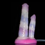 Squirting Silicone Double Ended Dildo - 02