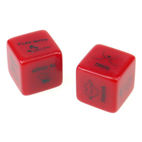 Red Acrylic Dice Game Sexy Toy