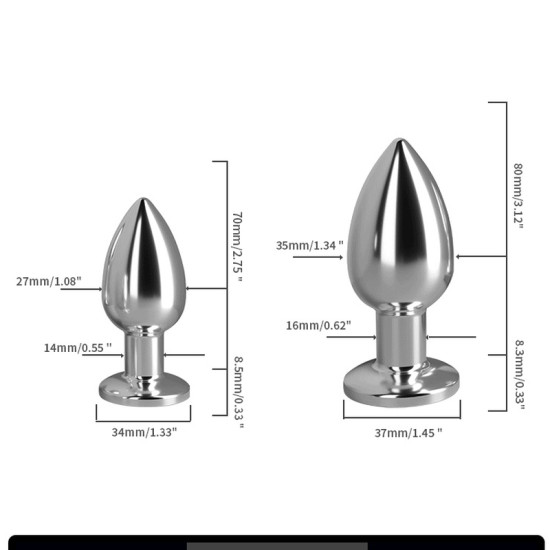 Vibration Stainless Steel Butt Plug