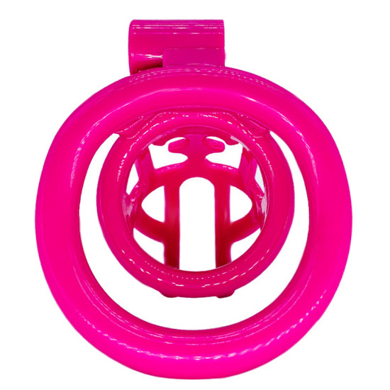 Resin Chastity Device With 4 Penis Rings