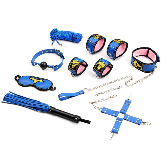Bondage Cosplay Airline Blue Kit