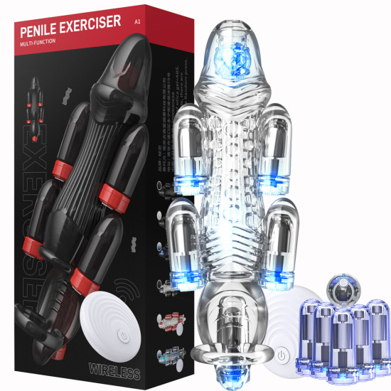 Clear Sleeve Wireless Penis Exerciser