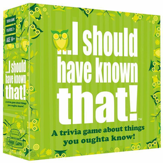 I Should Have Known That -Trivia Game Card