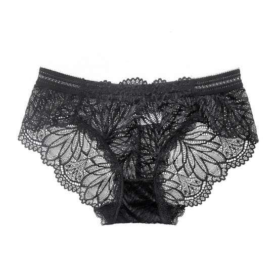 C729 Leaf Embroidery Lace Panty