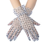 Polka Dot Lace Short Summer Gloves