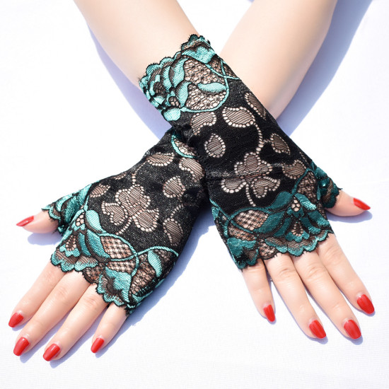 Fingerless Lace Dancing Gloves