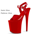 Candy Color Patent Leather Club Dancing Stiletto