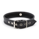 FAUX LEATHER O RING COLLAR