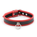 FAUX LEATHER O RING COLLAR