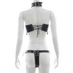 Adjustable Queen PU Leather Costume Bondage Harness