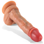 Super Realistic Dildo With Ball Channels