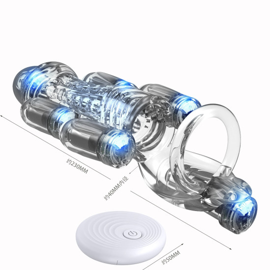 Clear Sleeve Wireless Penis Exerciser