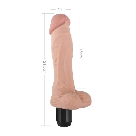 VN004 EXTREME SOFT Vibrating Realistic Testicle Dildo