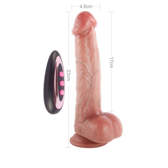 VN019 Rechargeable Wireless Thrusting Realistic Dildo With Ball