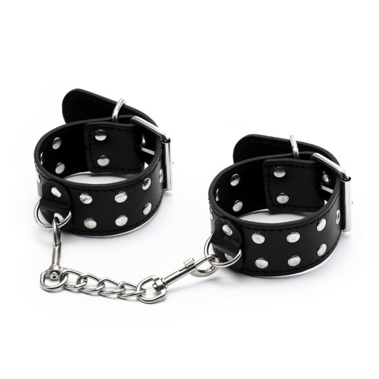 Two Row Nail Buckle Hand Cuffs
