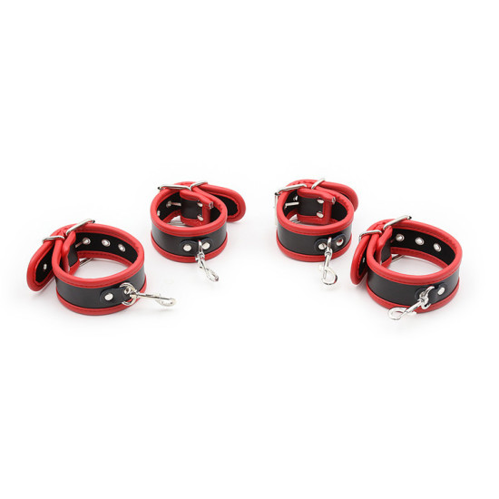 Wrist And Ankle Cuffs With Neck Collar