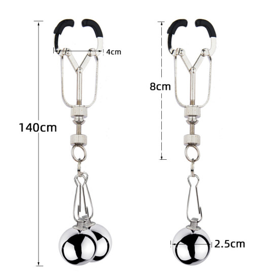 Weighted Orbs Nipple Clamps