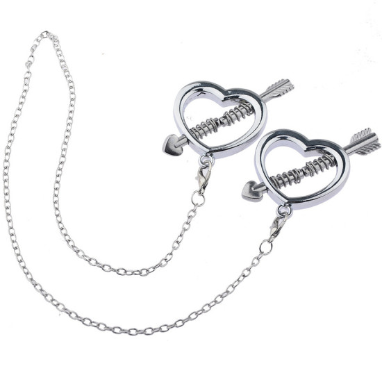 Cupid Nipple Press Clamps With Chain
