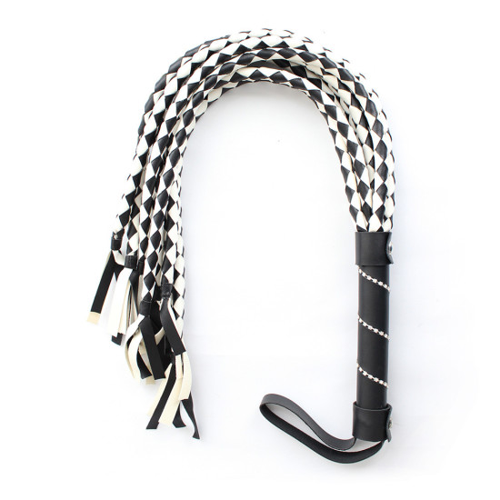 Snakeskin Diamond Handle Whip