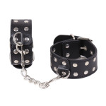 Two Row Nail Buckle Hand Cuffs