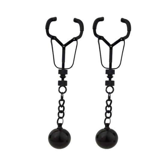 Weighted Orbs Nipple Clamps